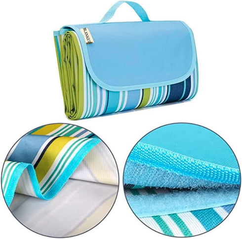 PUPOPIK 80x60in Picnic Beach Blanket, Picnic Mat Waterproof Foldable, Family Mat, Portable Large Picnic Blankets