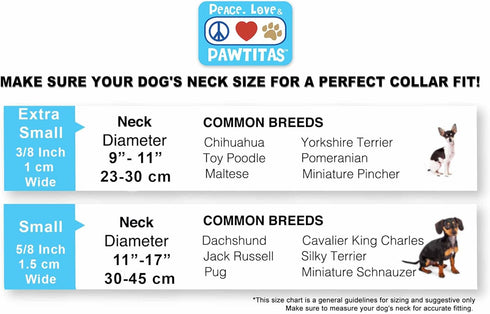 Pawtitas Reflective Dog Collar - High Visibility Adjustable Collar for Extra Small and Small Puppies, Purple XS