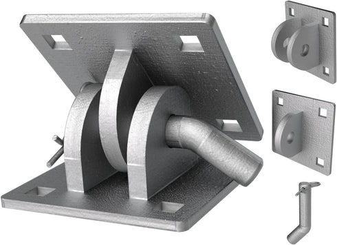 Floating Dock Galvanized Steel Hinge, Stationary Dock Hinge, Heavy Duty Boat Dock
