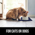 Gorilla Grip 100% Waterproof Raised Edge Silicone Pet Feeding Mat - 16x10, Navy, Protects Floors