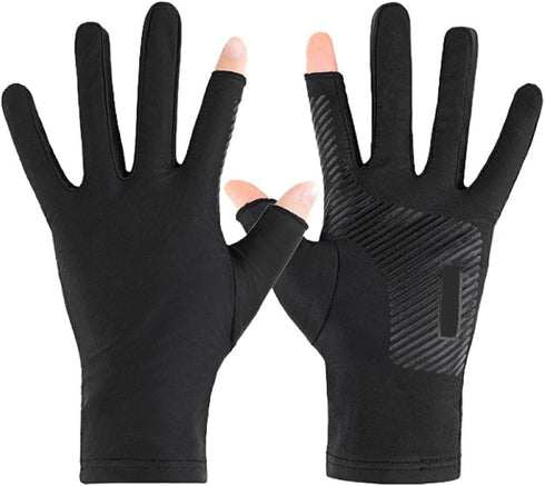 Qsvbeeqj UV For Protection Fishing Fingerless Gloves Light Breathable Sunscreen Driving Gloves Anti