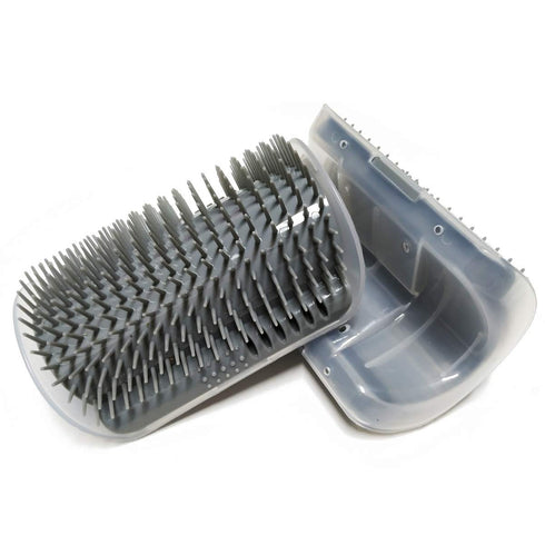 yuntop 2 Pack Softer Self Groomer with Catnip Wall Corner Massage Comb Scratcher for Long & Short Fur Cats Dogs