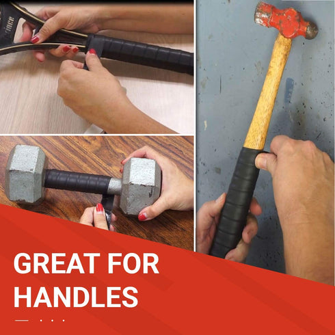 Grip-Tek Grip Tape – 6 Foot Length Grip Wrap Tape for Handles on Bikes, Tennis Rackets, and More
