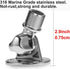 Mounts,316 ZOMCHAIN Ratchet Rail Mount, Marine VHF Antenna Stainless Steel Adjustable Base Mount for Boat