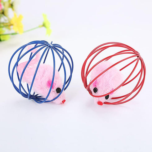 caralin Interactive for Cat Plush in Iron Wire Cats Play-Catch Training Toy for Kittens Pet Supplies