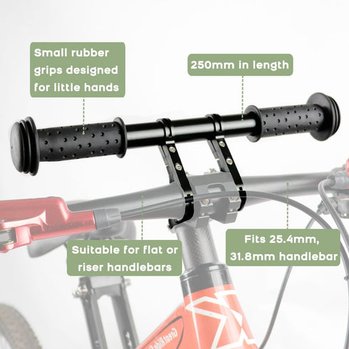 Kid Bike Seat Front Mounted with Handlebar for Mountain Bike Parent-Child Cycling, Compatible with All Adult MTB