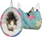 LEFTSTARER Guinea Pig Accessories, Sugar Glider Cage Accessories, Hamster Rat Toys, Ferret Hammock (Green-Star)