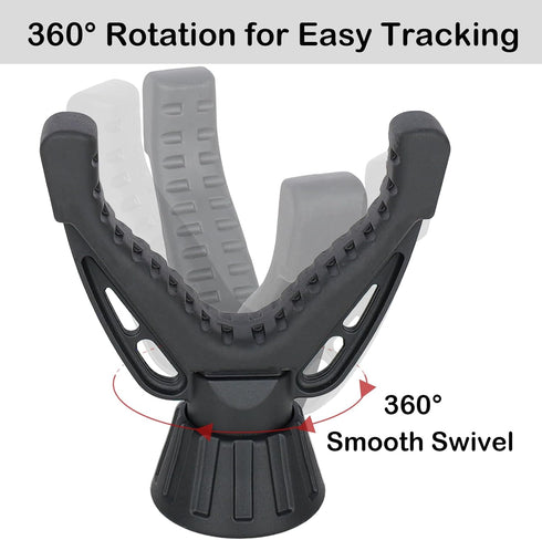 360 Rotating V Yoke Shooting Rest for Rifle Compatible with Shooting Stick Hunting Tripod, Gun Tripod and Monopod