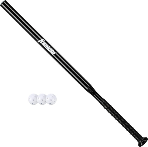 Franklin Sports MLB Baseball Training Bat + Balls, Thin Stick Training Bat for Hitting Practice, 30"