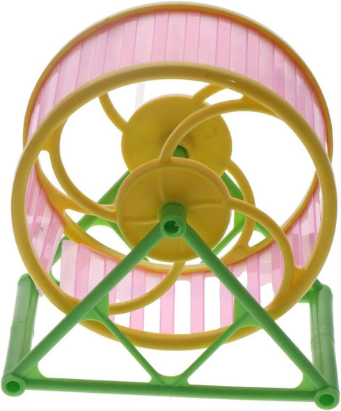 Hamster Exercise Wheel, Silent Running Wheel with Stand for Hamsters, Random Color, 1 PC