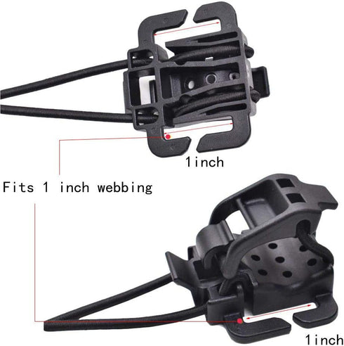 Tactical Gear Clip - Multipurpose Fastener Molle Web Dominators for Vests, Backpacks, and Harness