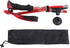 Outdoor Hiking Poles - Telescopic Collapsible Aluminium Alloy Walking Stick with Mud Rest and Storage Bag