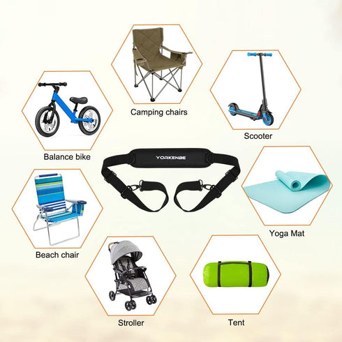 Backpack Carry Strap for Folding Chair, Adjustable Beach Chair Straps,for Beach, Camping