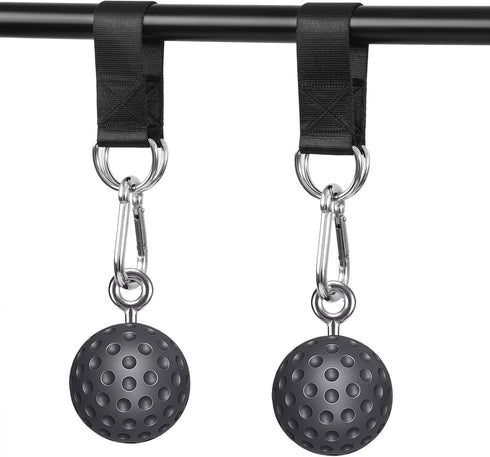 Pair of Outdoor Hanging Straps with Carabiner - Holds 150kg/330lbs, Straps Hanging Kit for Camping, Gym Bar Attachments