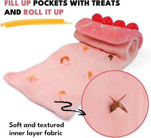 Dog Enrichment Toys, Puzzle Toys, Interactive Birthday Cake Toys for Boredom and Stimulating, Slow Feeding Crinkle Gift