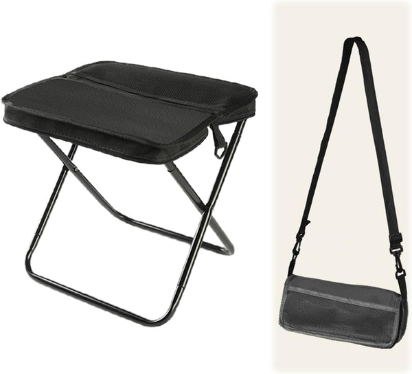 Foldable Backpack Stool, 2026 Upgrade Portable Foldable Stool Can Turned Into Satchel
