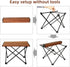 Backpacking ROCK CLOUD Portable Camping Table Ultralight Aluminum Folding Beach Table Camp for Camping Hiking Outdoor