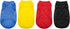 4 Pieces Dog Shirts Pullover Soft Blank Puppy T-Shirt Small Dogs Colorful Solid Pet Summer Clothes Red Yellow Blue Black Plain Shirts Sleeveless Outfit for Most Dogs Cats Puppy Pet no Shrink L