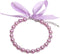 Dog Cat Pearls Necklace Collar, Bling Accessories and Ribbon Bow Pet Jewelry for Female Dogs Cats Small Medium (XL,