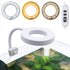 Upgraded Clip On Aquarium Light with Timer, Small USB Dimmer Multi-Color for 1 to 5 Gal (Adapter NOT Included)