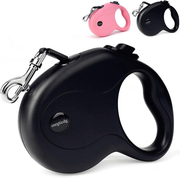 16Ft Retractable Dog Leash - Lightweight for Small to Medium Dogs/Cats Up to 50lbs, Tangle-Free with One-Handed Brake.