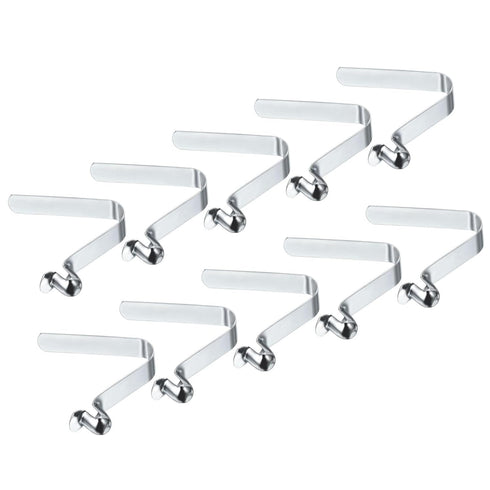 PATIKIL 10 Pack Kayak Paddle Snaps, 9x8mm Tent Pole Clips, Steel V Shaped Single Pin Push Button Spring Clips