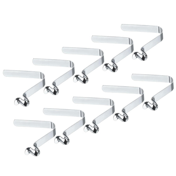 PATIKIL 10 Pack Kayak Paddle Snaps, 9x8mm Tent Pole Clips, Steel V Shaped Single Pin Push Button Spring Clips