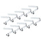 PATIKIL 10 Pack Kayak Paddle Snaps, 9x8mm Tent Pole Clips, Steel V Shaped Single Pin Push Button Spring Clips