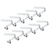 PATIKIL 10 Pack Kayak Paddle Snaps, 9x8mm Tent Pole Clips, Steel V Shaped Single Pin Push Button Spring Clips
