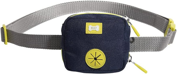 BUILT Pet Hip Pack, Navy and Yellow for Walking