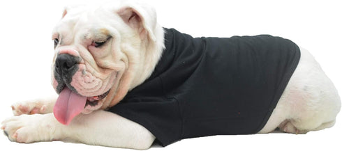 Lovelonglong Bulldog Blank T-Shirt, Dog Clothing Tee Shirts for French Bulldog, English Bulldog, American Pit Bull,