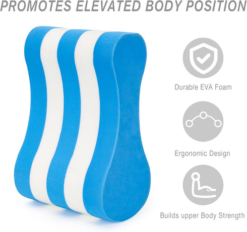 NEAGLORY 5 Pieces Water Aerobics Set, Aquatic Exercise Pool Fitness Equipment with Foam Dumbbell, Swim Kickboard, Pull