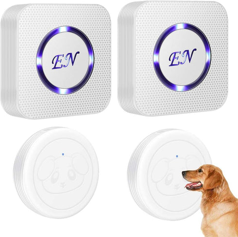 EverNary Dog Door Bell for Potty Training, Dog Bells to Go Outside, 2 Receiver 2 Transmitters for Training