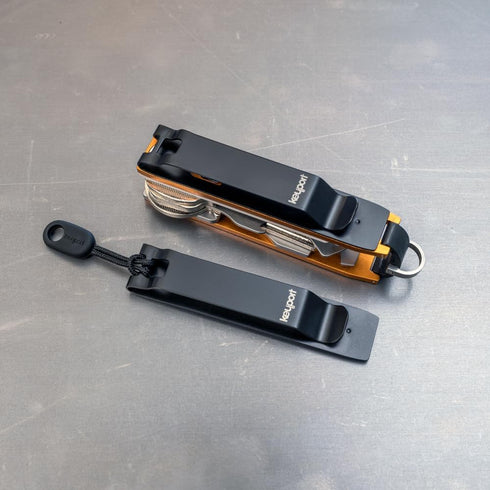 Keyport KO Pocket Clip, Detachable Deep Carry Clip for Modular Keyport Pivot & Slide Key Holders (Black)