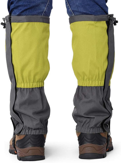 plplaaoo Leg Gaiters, 1 Pair Waterproof Outdoor Sports Climbing Hiking Gaiters for Boots Cover