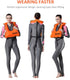 Inflatable Snorkel Vest, Adult Snorkeling Jackets for Free Diving, Swimming Safety Load Up to 220 Ibs