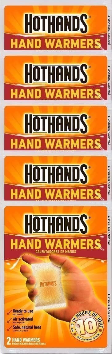 HotHands Hand Warmers, 10 Count, 5 Pack with 2 Warmers Each