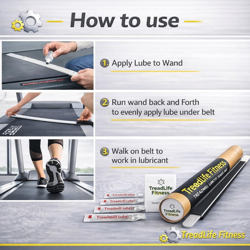 5 100% TreadLife Fitness Treadmill Maintenance Kit | Applications of Treadmill Lubricant for Belt | Silicone Lube |