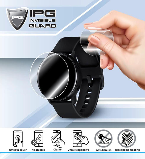 IPG Hydrogel Screen Protector for BIGGERFIVE Vigor Kids Fitness Tracker (4 Units) Anti Scratch Guard Invisible HD Clear