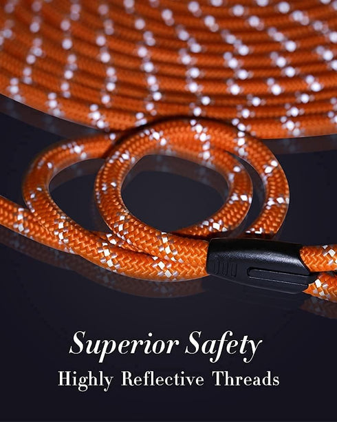 Long Rope Leash for Dog Training, 10FT 16FT 30FT 50FT 100FT, Reflective Check Cord for Large Medium Small Dogs