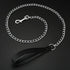 Metal Dog Leash, Chew Proof Chain, 4ft Heavy Duty with Padded Handle for Large Medium Dogs