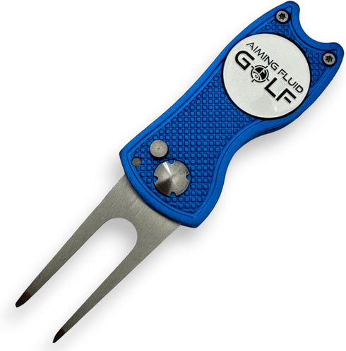 Premium 5-in-1 Golf Divot Repair Tool and Ball Marker, Switchblade Design, Golf Gift