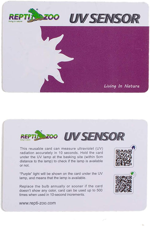 REPTI ZOO UVB Tester, Reptile Lamp UV Sensor, Set of 2