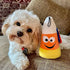 Huxley & Kent Kookie Korn Halloween Power Plush Dog Toy with Squeaker, Fun, Durable, Safe Gift for Dogs, H&K Squeaky