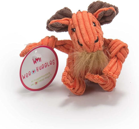 HuggleHounds 6 Pack Assorted Wee Knotties (Moose, Bunny, Duck, Sock Monkey, Fox, Cow)