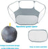 Small Animals Tent,Reptiles Cage,Breathable Transparent Pet Playpen Pop Open Outdoor/Indoor Exercise Fence,Portable Yard Fence (Grey)