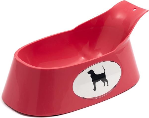 Lixit Ergonomic Bowls for Dogs with Long Ears (Coral, Large)