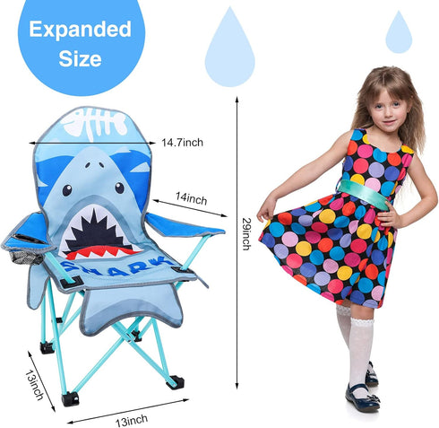 KABOER Kids Folding Camping Chair with Cup Holder - Outdoor Fun