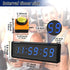 Independent Button Type Gym Interval Timer - 1.5-inch Blue, Suitable for Home, School, Gym Exercise, Weightlifting,