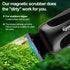 0.4-0.8 Inch hygger Magnetic Aquarium Fish Tank Glass Cleaner,Detachable Dual-Blades Brush Tool with Floating Scrubber
